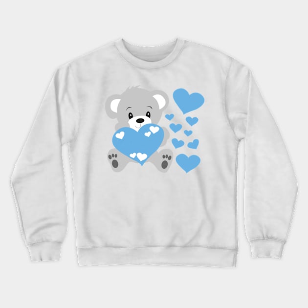 Ours en peluche Crewneck Sweatshirt by windowsneuf